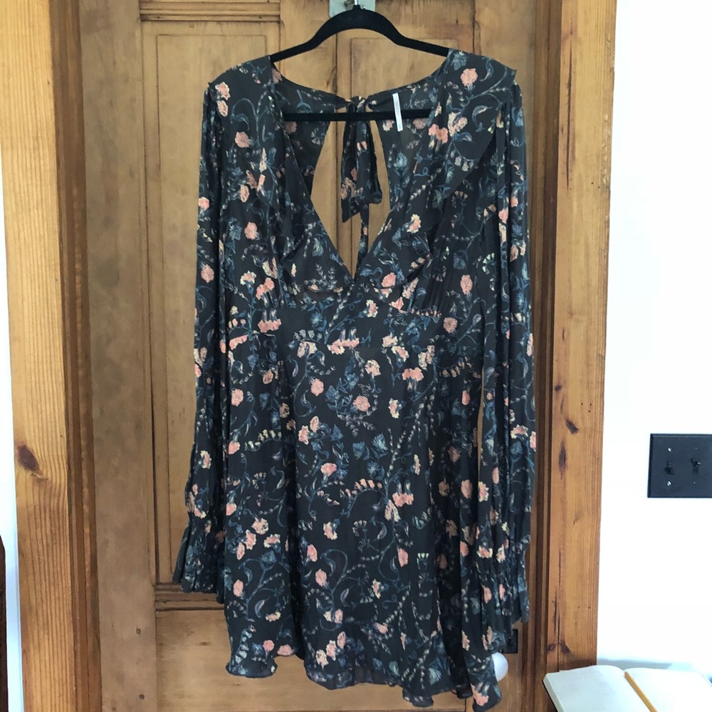Free People Smooth Operator floral mini dress/tunic